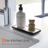 Instant Dry Sink Caddy Organizers, Sponge Holder for Kitchen Sink Counter, Water Absorbing Stone Drying Mat Rack, Soap Dish for Bathroom Counterto...