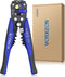 Self Adjusting Wire Stripper 3-in-1 Wire Stripper/Cutter/Crimper 12 Inches Suitable for 10 AWG to 24 AWG wire, 0.2 to 6mm², For Computer, Applianc...