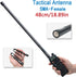ABBREE SMA-Female Ham Radio Antenna VHF/UHF 18.8-inch 144/430MHz High Gain Foldable CS Tactical Antenna for Baofeng UV-5R BF-F8HP Pro 5RM K5PLUS G...