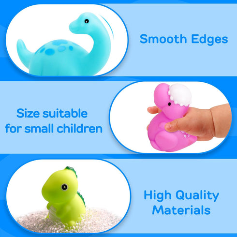 TOY Life Dinosaur Bath Toys for Kids 3 4 5 8 Light Up Bath Toys for Toddler Boys Toys Baby Bath Toys for Infants Toddler Bath Toys Bathtub Toys fo...