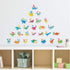 DECOWALL DS-8033 A-Z Dinosaur Alphabet (Small) Kids Wall Stickers Decals Peel and Stick Removable for Nursery Bedroom Living Room Art murals Decor...