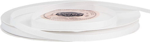 VATIN Solid 1/4" X 50 Yards White Grosgrain Ribbon Perfect for Crafts, Wedding Decor, DIY Hair Accessories, Sewing, Gift Package Wrapping and More...