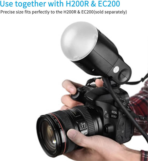 Godox AK-R11 Diffuser Dome for Godox V1 V1pro V100 Round Head Flash for Godox AD100Pro / H200R...