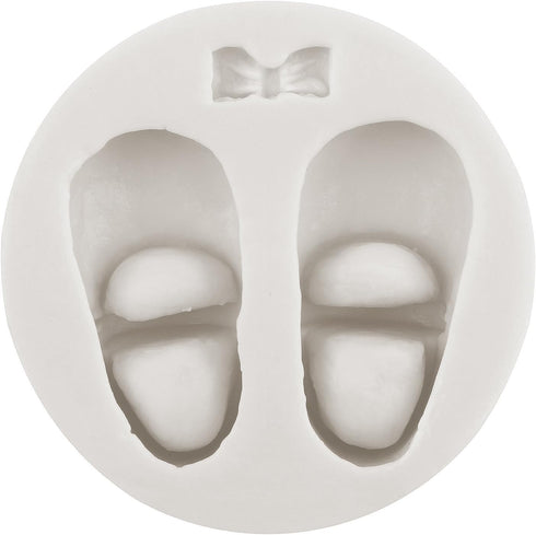 Baby Shoes Silicone Molds For Baby Shower Cake Decorating Cupcake Topper Candy Chocolate Gum Paste Polymer Clay...