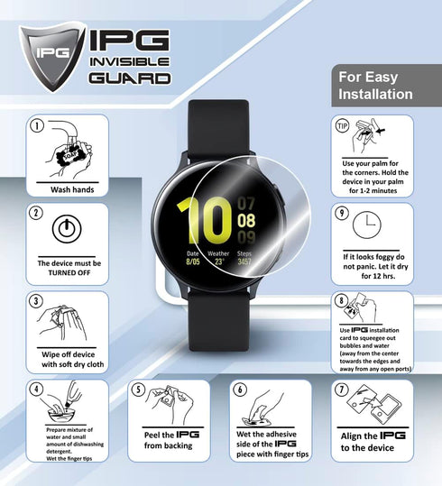 IPG for BIGGERFIVE Vigor Kids Fitness Tracker for Kids Hydrogel Screen Protector (4 Units) Invisible HD Clear Film Anti Scratch Guard-Smooth/Self-...