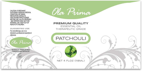 Ola Prima Oils 4oz - Patchouli Essential Oil - 4 Fluid Ounces - Patchouli Essential Oil Pure - Patchouli Oil - Patchouli Aromatherapy Oil - Patcho...