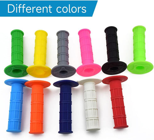 HIAORS Universal Purple 22mm 7/8" Handlebar Grip Soft Rubber Comfort Racing Grips Compatible with XR 50 KLX SSR Pit MX CRF150F CRF230F CRF250F CRF...