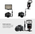 LimoStudio Dual L Shape Camera Flash Bracket, Metal Aluminum Alloy, 1/4" Universal Thread, Speedlite & DSLR Camera Holder / Mount, Photo Studio, A...