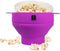 MMUGOOLER Original Microwave Popcorn Popper Silicone Popcorn Maker, Collapsible Bowl with Lid, Without BPA and Dishwasher Safe, Quick & Easy(Purpl...