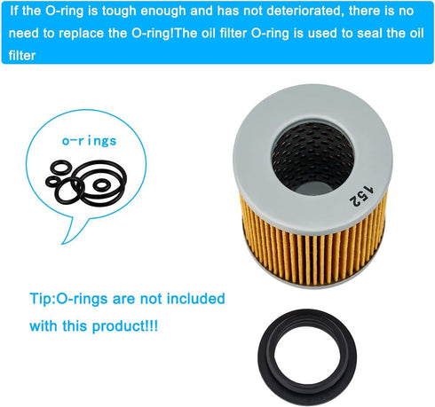 Oil Filter Replace for: CAN-AM OUTLANDER 650 450 850 570 1000 MAVERICK 1000R Defender RENEGADE Traxter 975 Commander MAX HO EFI LTD (pack of 4)...