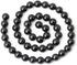 45PCS 8mm Natural Black Obsidian Gemstone Round Loose Beads Crystal Energy Stone Healing Power for DIY Jewelry Making 1 Strand 15"...