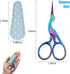 Weabetfu 3.6-inch Small Sewing Scissors with Leather Scissors Cover,Stainless Steel Craft Scissors DIY Tools,Dressmaker Shears Scissors for Embroi...
