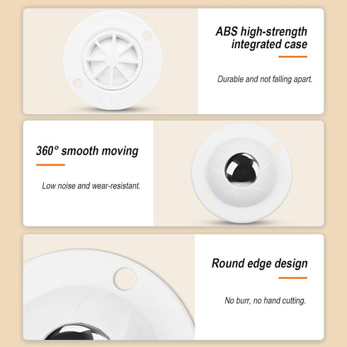 Self Adhesive Caster Wheels for Cricut, 360° Swivel Wheels Universal for Cricut Maker/Explore Air Machines & Furniture & Appliances, 220 LBS Load ...