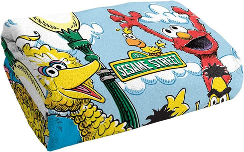 Trevco Sesame Street Retro Gang Officially Licensed Beach Towel 30" X 60"...