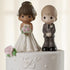 Precious Moments Perfect Couple Bride, Brunette Hair With Medium Skin Tone Bisque Porcelain Wedding Figurine & Cake Topper, 172065...