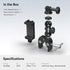 SMALLRIG Camera Mount Clamp Kit, Ball Head Magic Arm with Clamp, Super Clamp with Non-Slip Threads, for Gopro, Webcam, Camera, Phone, Monitor and ...