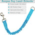 Short Dog Leash Extender, 18 in Bungee Shock Absorbing, Nylon Multifunctional Dog Leash for Medium Large Dogs Walking Training Running (blue)...