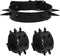3 Pieces Punk Gothic Jewelry Accessories,Faux Leather Choker and PU Bracelet Cuffs Combo,Black Spikes Design...