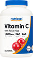 Nutricost Vitamin C with Rose Hips 1025mg, 240 Capsules - Vitamin C 1,000mg, Rose hips 25mg, Premium, Non-GMO, Gluten Free Supplement...