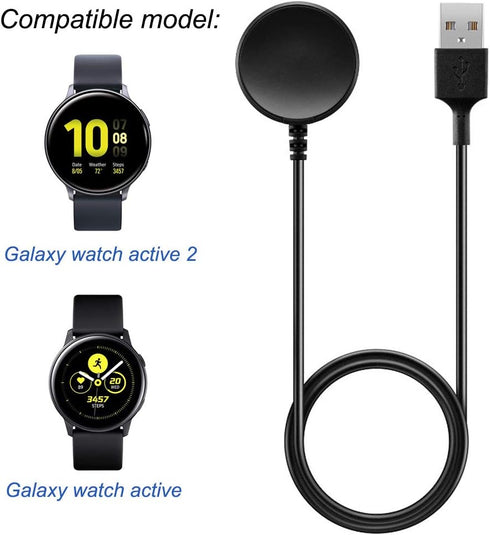 Charging Adapter for Samsung Galaxy Watch, 100cm USB Cable, Magnetic Charger for Galaxy Watch 6/6 Classic/5/5 Pro/4 / 3......