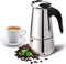 Coffee Maker, Stainless Steel Coffee Pot Percolator Stovetop Espresso Latte Maker Percolator Stove Top Filter Coffee Maker Pot Easy Clean (300ML 6...