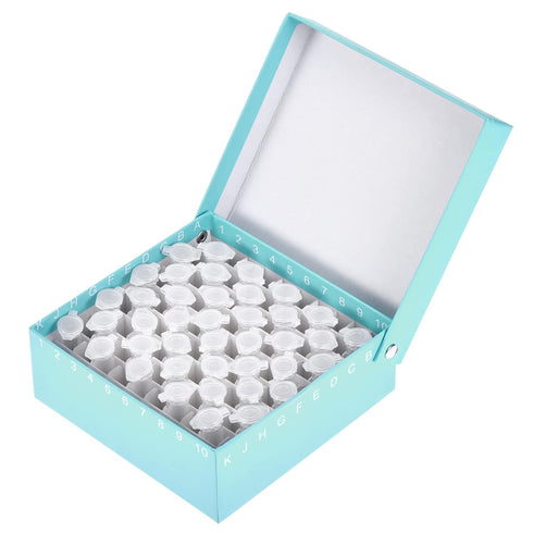 uxcell Centrifuge Tube Freezer Storage Box 100-Well Waterproof Cardboard Holder Blue for 1.5/1.8/2ml Micro Centrifuge Tubes...