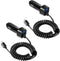 2Pack 2.4A Fast Charging USB C Car Charger Adapter with 3ft Type C Coiled Cable for Samsung Galaxy S22 S21 S20 FE S20 Plus Ultra S10 S10e S9 S8+ A...
