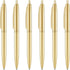 Unibene 6 Pack Gold Click Ballpoint Pens - Black ink Medium Point(1 mm), Metallic Retractable Pen Nice Gift for Business Office Students Teachers ...
