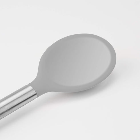 Tovolo Mixing Spoon With Stainless Steel Handle Scratch Heat-Resistant Stirring, Kitchen Utensil Safe for Nonstick Cookware & Cast Iron Skillets, ...