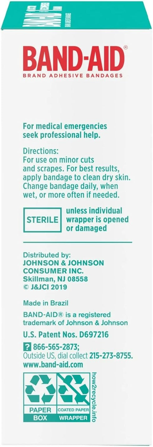 Band-Aid Brand Skin-Flex Adhesive Bandages, All One Size, 25 Bandages Per Box (6 Boxes)...