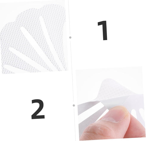 12PCS Non-Slip Bathtub Stickers: Sea Shell Shaped Safety Shower Treads, Adhesive Appliques Bathroom Floor Decal, White Anti Slip Shower Strips...