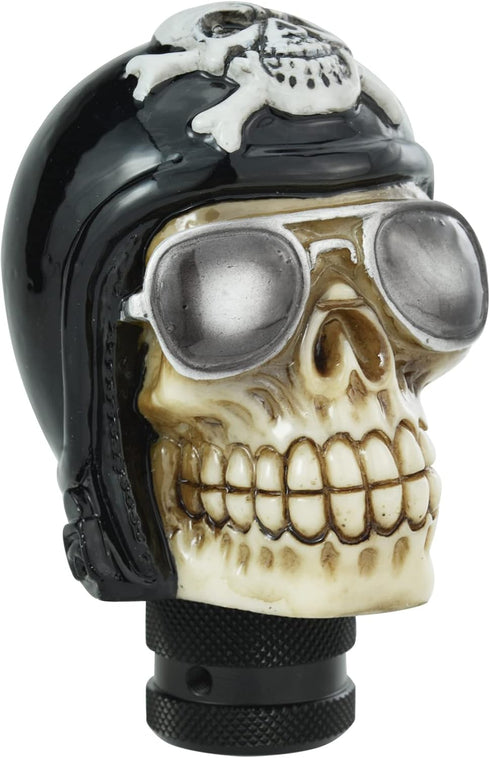 Arenbel Skeleton Gear Shift Stick Knob Skull Pilot Style Racing Speed Shifter Lever Handle Replacement Fit Most Manual Automatic Cars, Black...
