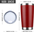 20oz Tumbler Bulk Stainless Steel Vacuum Insulated Tumblers with Lid Double Wall Travel Mug, Durable Powder Coated Coffee Cup, Suitable for Ice Dr...