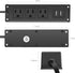 CCCEI 10 FT Wall Mount Power Outlet Strip with USB, Under Desk Power Strip Mountable Large Flat Plug, Desk Mount Power Strip with 10 FT Power Cord...