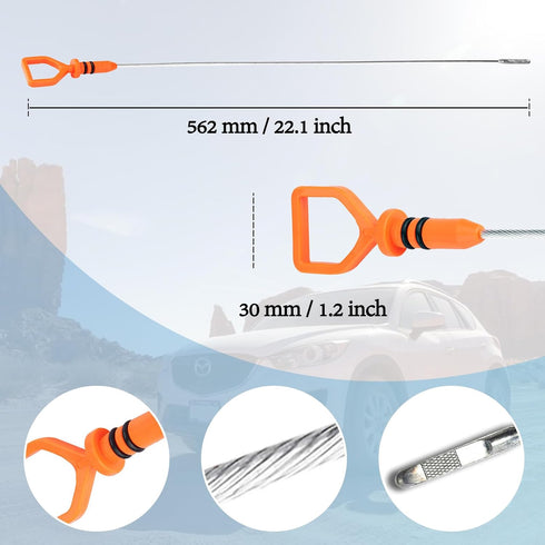 Engine Oil Level Dipstick Indicator Compatible for Acura/Honda Models Replace Fluid Oil Indicator Stick 917-387...