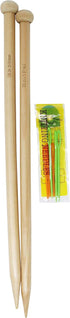 KnitPal 14-inch (35cm) Wooden Knitting Needles Size 19 - Real Oak Wood Large Knitting Needles for Chunky Yarn - Straight Knitting Needles Single P...