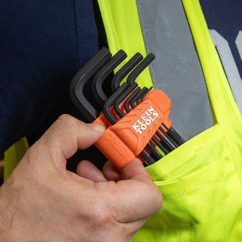 Klein Tools Long Ball-End Hex Key Set Metric 10-Piece...
