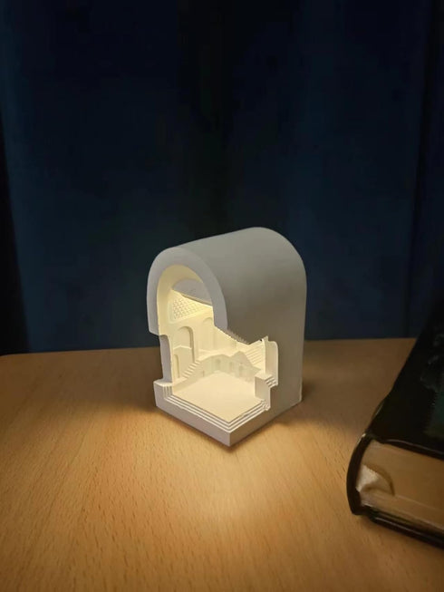Castle Style Gypsum LED Night Light, Adjustable Brightness, for Kids & Pets, DIY Home Decor...