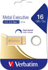 Verbatim 16GB Metal Executive USB 3.0 Flash Drive - Gold...