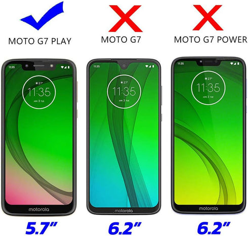 Military Grade Drop Impact for Motorola Moto G7 Play Case 360 Metal Rotating Ring Kickstand Holder Magnetic Car Mount Armor Shockproof for Moto G7...