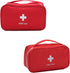 2Pack Portable Empty First Aid Bag Medical Storage Bag Mini Emergency Survival Pouch Bag for Camping Hiking Home Travel Red (2Pcs Red)...