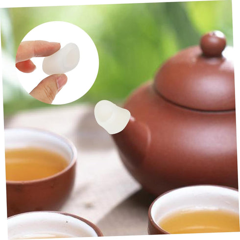 2pcs Teapot Spout Cover Teakettle Spout Sleeve Teapot Spout Protector Kettle Spout Silicone Silicone Covers Pourer Cap Leak Pourer Protectors Tub ...