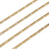 Shuaizhennuo Figaro Chain Link 32.8 Feet 304 Stainless Steel Bracelet Necklace Chain Spool in Bulk for DIY Men Women Jewelry Making with Lobster C...
