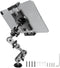 Aluminum Heavy Duty Drill Base Tablet Holder Car Mount Dashboard, 14.2“ Long 360°3-Stage Metal Stand Bracket for 4.7-12.9" iPad Pro/Air/Mini/Samsu...