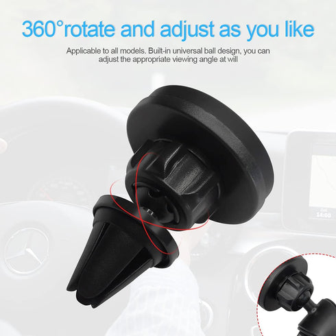 Car Magnetic Phone Holder, 360°Rotatable Cell Phone Holder for Car Air Vent, Compatible with Most 3-7" Mobile Phone iPhone 12/12 Pro/Pro Max/11/, ...