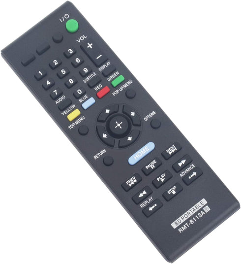 RMT-B113A Replacement Remote Control Applicable for Sony Blu-ray DVD Player BDP-SX1 BDP-SX910 BDP-SX1000 BDPSX1 BDPSX910 BDPSX1000 BDP-SX90 BDPSX9...