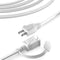 BBOUNDER 3Ft 2-Prong Power Extension Cord with Double Fuses and Tamper Guards, 7A 125V, Heavy Duty Outlet Extension Cable for Garage Office Worksh...