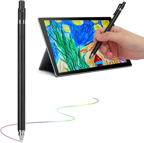 Universal Pen, Battery Pencils with High Sensitivity & Palm Rejection, Double Headed Phone Tablet Pen for for Samsung for iOS for LG (Black)...