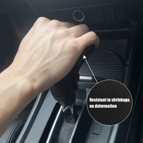Car Gear Shift Knob Cover, Anti-Slip Stable Car Interior Accessories Vehicles Transmission Lever Trim, Car Shift Lever Decor Universal Fit for Mos...