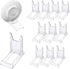 Acrylic Plate Stands?Plate Stand Plastic Stand Adjustable Decorative Plate Holder Plate Stand Decorative Stand for Display Pictures or Plate ,Home...